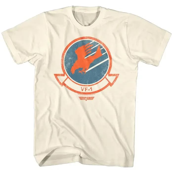 T-shirt unisexe en coton 100% avec graphiques du film Top Gun 40ème anniversaire
