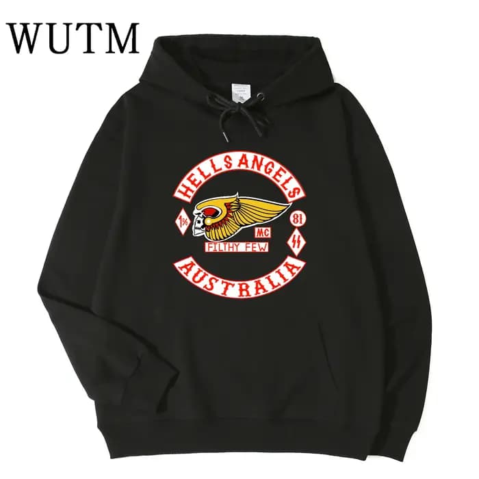 Hells Angels Australie Sweat à capuche unisexe pour homme et femme