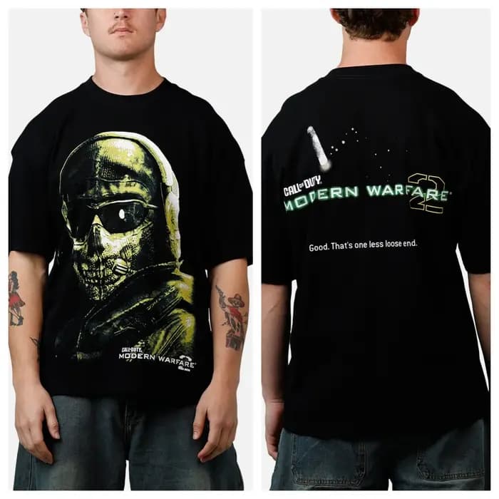 T-Shirt CALL OF DUTY GHOST en coton pour hommes et femmes, Streetwear d'été