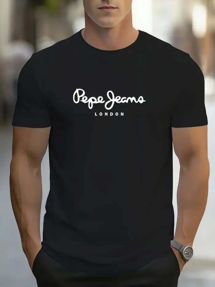 T-Shirt avec Logo Pepe-Jeans-London, à manches courtes, pour hommes/femmes, populaire, unisexe, nouv