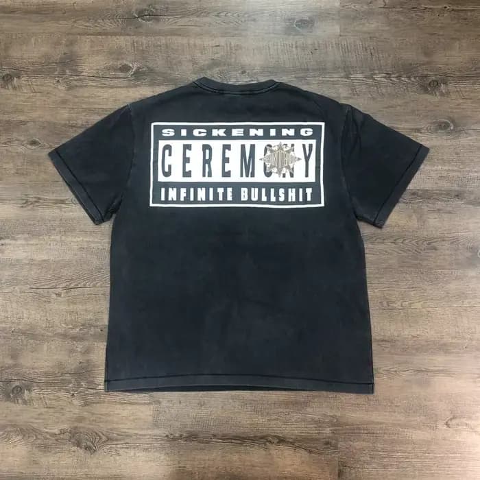 SAINT OF MICHAEL 1:1 meilleure qualité Streetwear imprimé t-shirt surdimensionné hauts été ample 100% coton Vintage t-shirt hommes