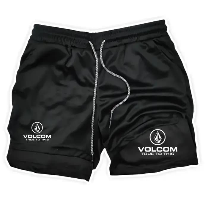 VOLCOM Short de sport imprimé 2 en 1 pour homme