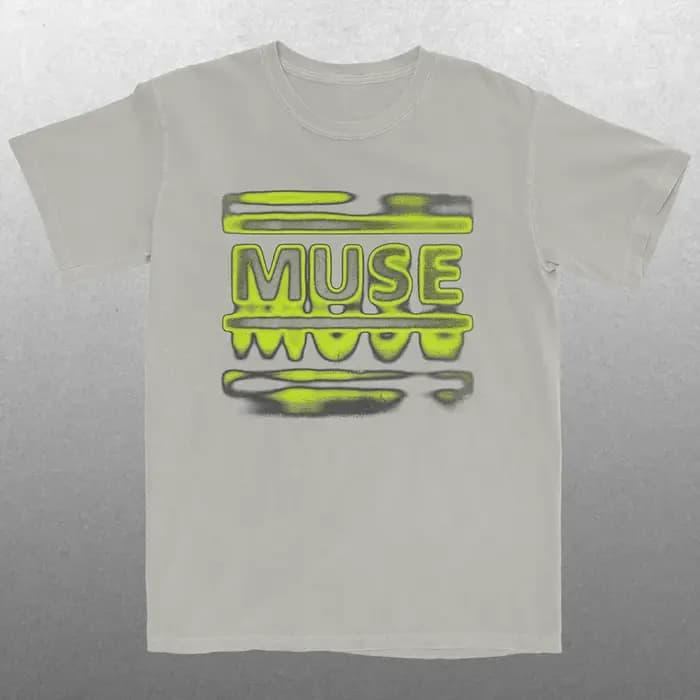 Nouvel album de la groupe Muse 2026. T-shirt en coton pour homme
