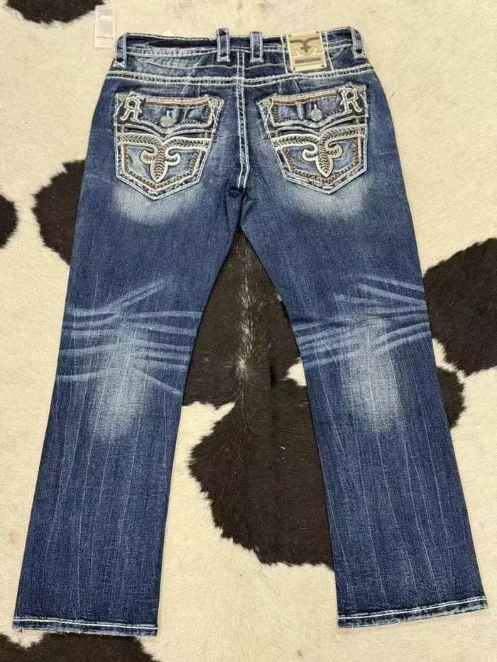 Jean délavé au Design ancien pour hommes