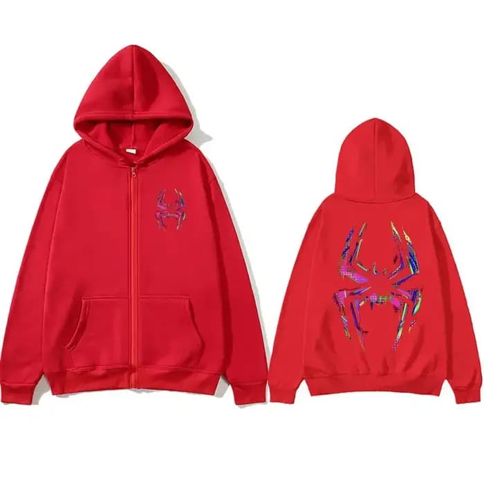 Sweat à capuche zippé imprimé araignée pour hommes, Rared Metro Boomin, reconnaissance et clérose an