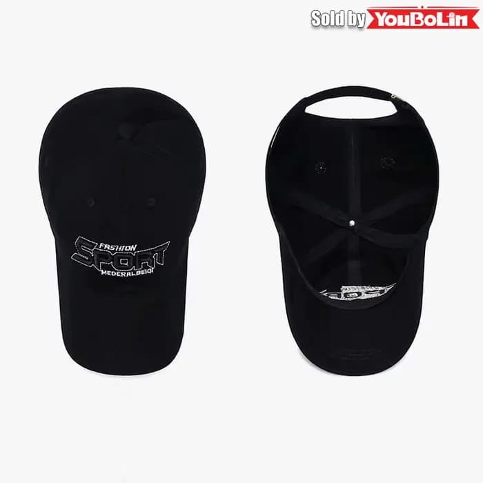 Casquette de baseball réglable en coton avec broderie 3D SPORT Letters