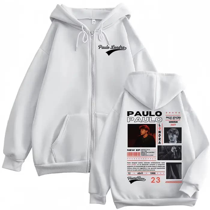 Rappeur Paulo Londra Homerun Album Merch sweat à capuche Harajuku Hip Hop Pop musique