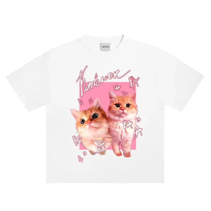 T-shirt à Manches Courtes en Coton pour Homme