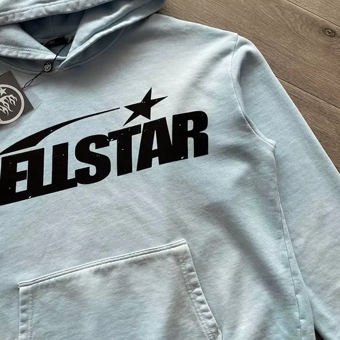 HS Fire Sky Sweat à capuche bleu Lavage Pull à capuche pour l'industrie lourde