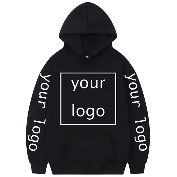 Sweat-shirt à capuche personnalisable avec impression de logo et graphiques, tendance décontractée,