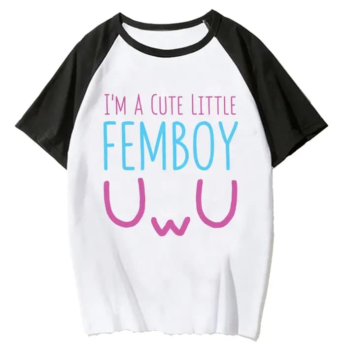 Femboy t-shirts femmes graphique manga t-shirt femme streetwear