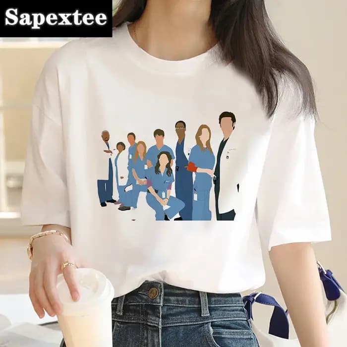 T-shirt graphique pour femmes, grunge, harajuku, kawaii, coréen