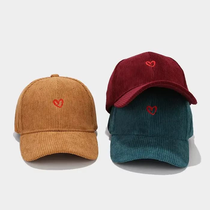 Casquette de Baseball en velours côtelé pour femmes et hommes
