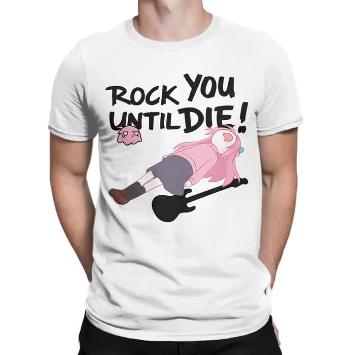 Hommes Bocchi The Rock T-Shirt coton vêtements drôle à manches courtes col rond
