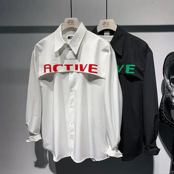 Chemise à manches longues polyvalente pour homme