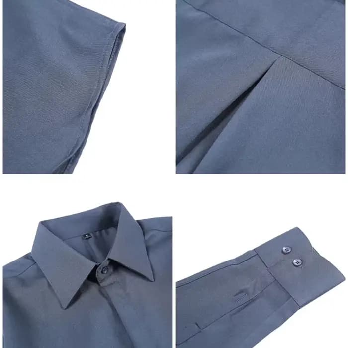 Chemise habillée blanche à manches longues pour hommes – Tissu mince et confortable. Idéal pour les événements formels et un usage quotidien. Design classique et moderne