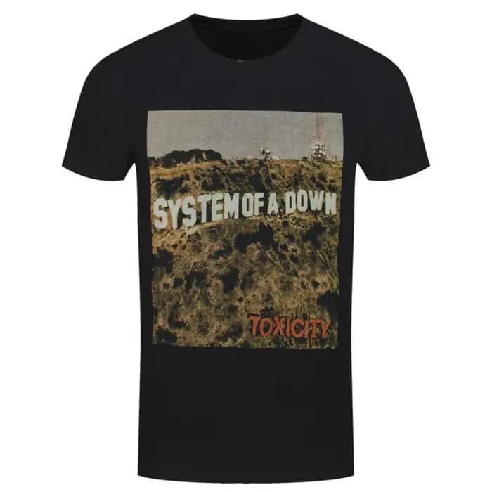 T-shirt en coton avec motif System of A Down