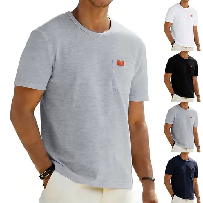 T-shirt uni pour homme