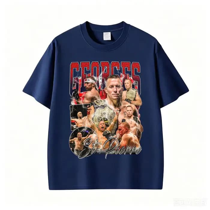 T-shirt graphique vintage Georges St Pierre GSP