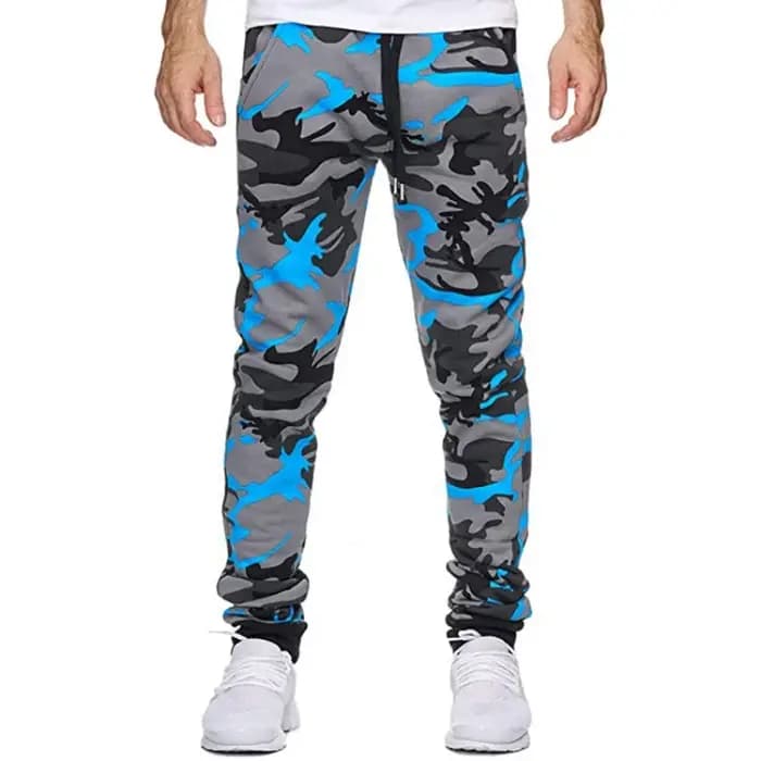 Nouveauté 2024 Pantalon de survêtement unisexe style Harem ample camouflage avec cordon de serrage