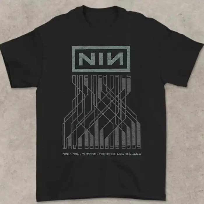 T-shirt vintage pour femmes Summer Nine Inch Nails en coton