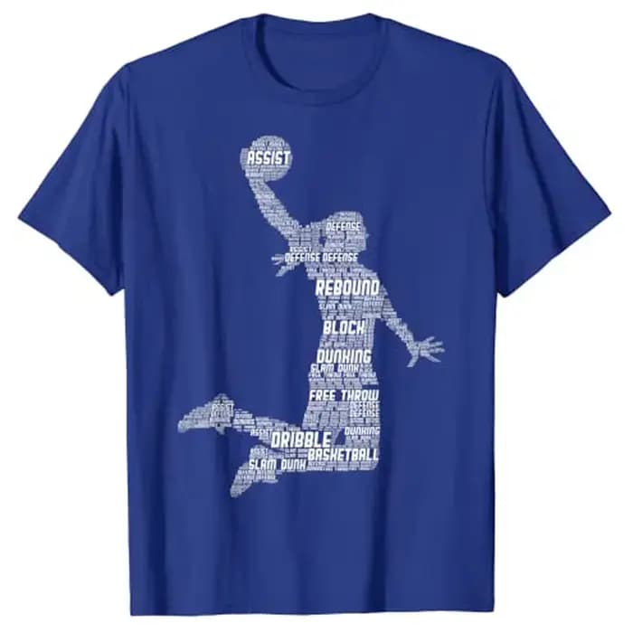 T-shirt graphique de basket-ball pour filles et femmes