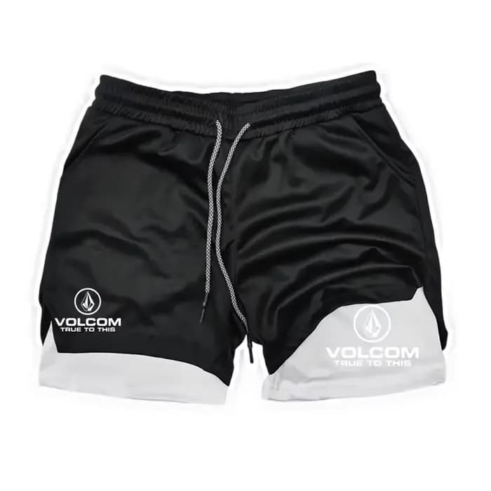 VOLCOM Short imprimé 2-en-1 pour homme