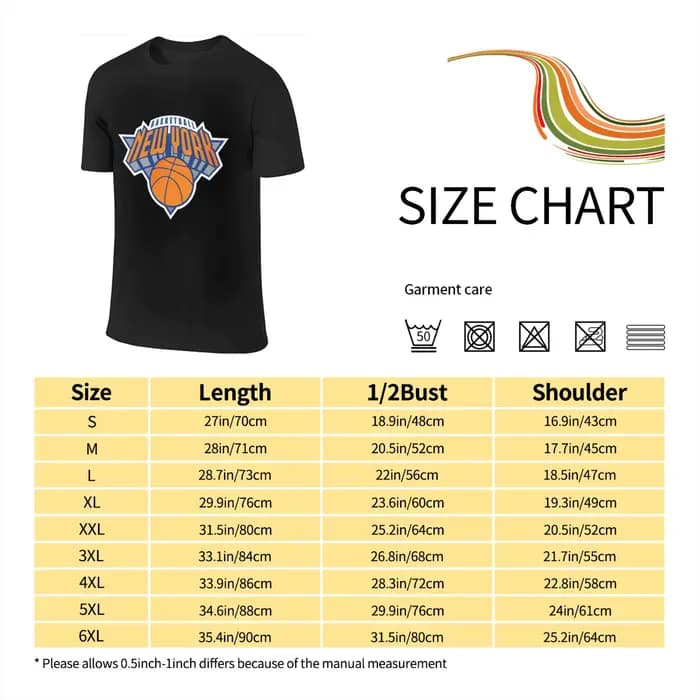 T-shirt de basket-ball New York 100% coton pour homme