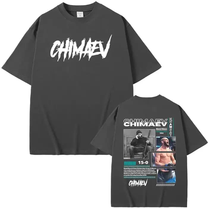 Khamzat Chimaev couverture graphique T-shirts hommes femmes mode d'été Hip Hop tendance
