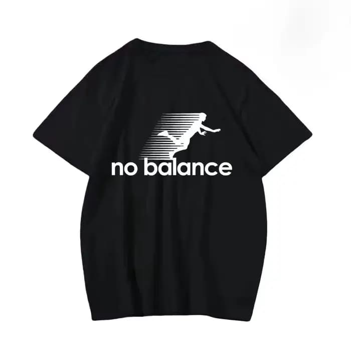 T-shirt imprimé No Balance, haut en coton tendance, style unisexe, sport, Y2K, Harajuku, pour hommes et femmes
