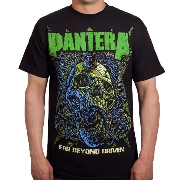 T-shirt Pantera Vulgar Display of Power Band 100% coton