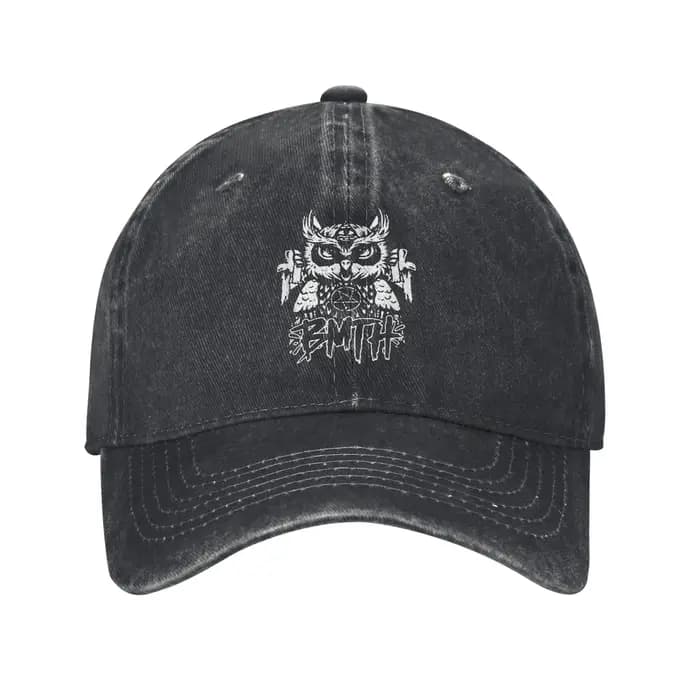 BMTH Bring Me The Horizon Sun Casquette de baseball British Rock Band Casual Hommes Adulte Lavé Chap