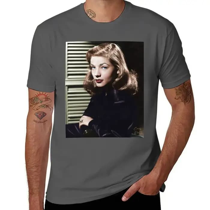 Lauren Bacall 1945 T-Shirt drôle meme t-shirts hauts rappeur graphique
