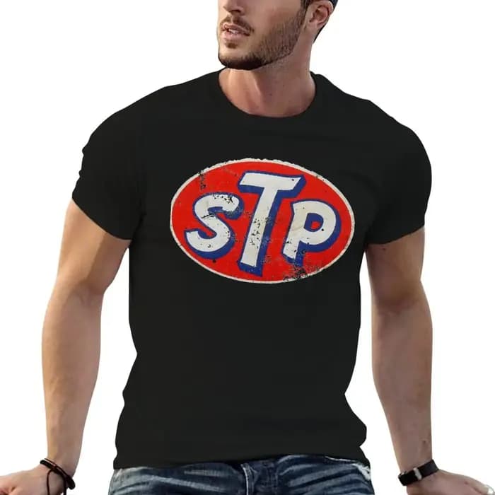 T-shirt STP essentiel pour homme, 100 % coton noir, t-shirt uni pour homme, lot de t-shirts