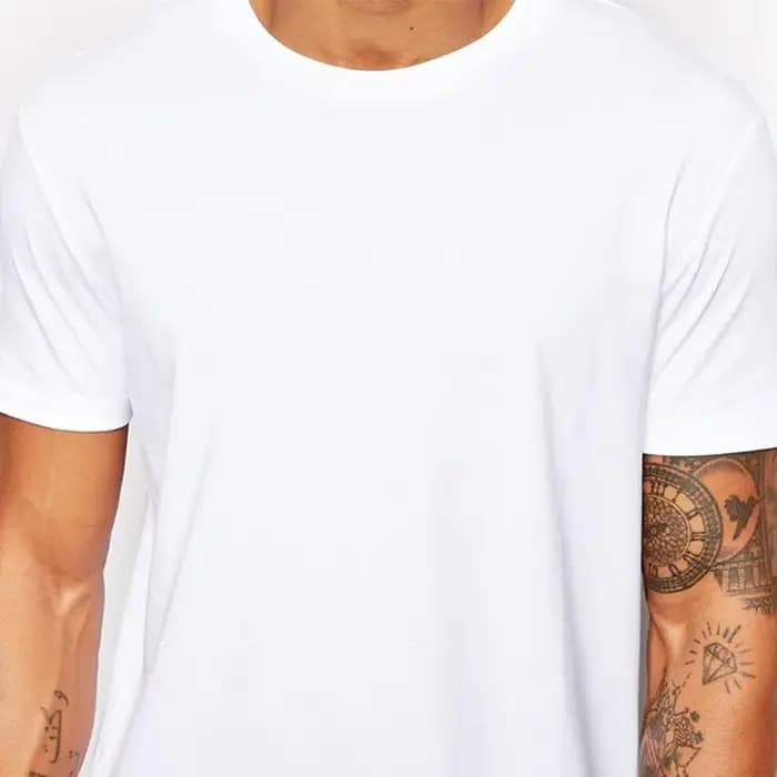 T-shirt blanc long pour homme 2026 – Style Hip Hop Streetwear – Coupe extra longue