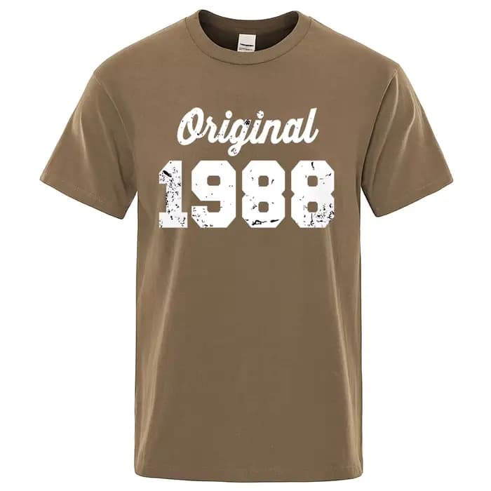 T-shirt à col rond en coton imprimé lettre blanche pour hommes
