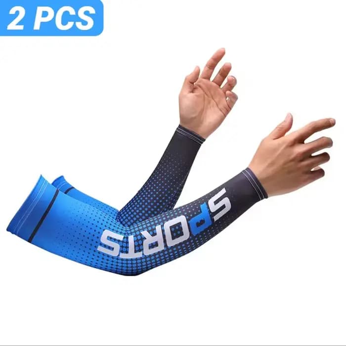 Manches de Protection solaire en soie glacée pour hommes et femmes