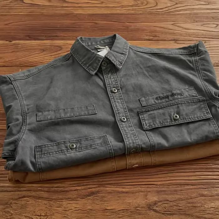 Chemise rapcargo à manches longues pour hommes
