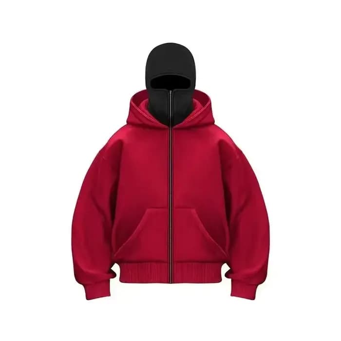 Y2K Ninja Harajuku sweat à capuche zippé chaud Double couche veste froide à la mode motif brodé fran