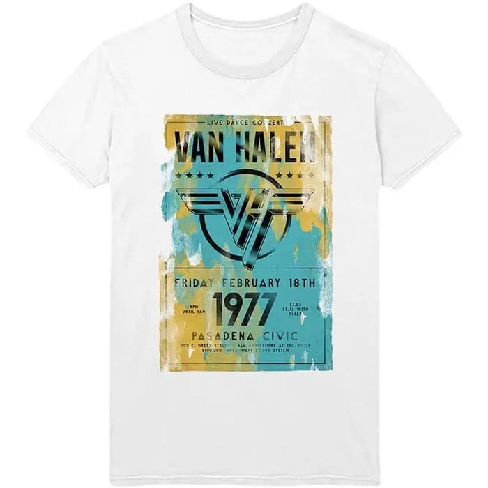 Nouveau style été 2026 : T-shirt Van Halen pour homme