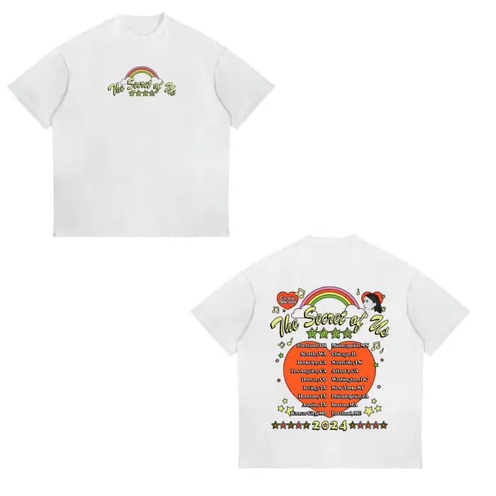 Gracie Abrams The Secret of Us Tour 2024 T-shirts graphiques pour hommes et femmes