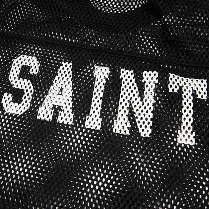 Classique lettre Logo imprimé Saint maille T-Shirt hommes femmes décontracté mode surdimensionné