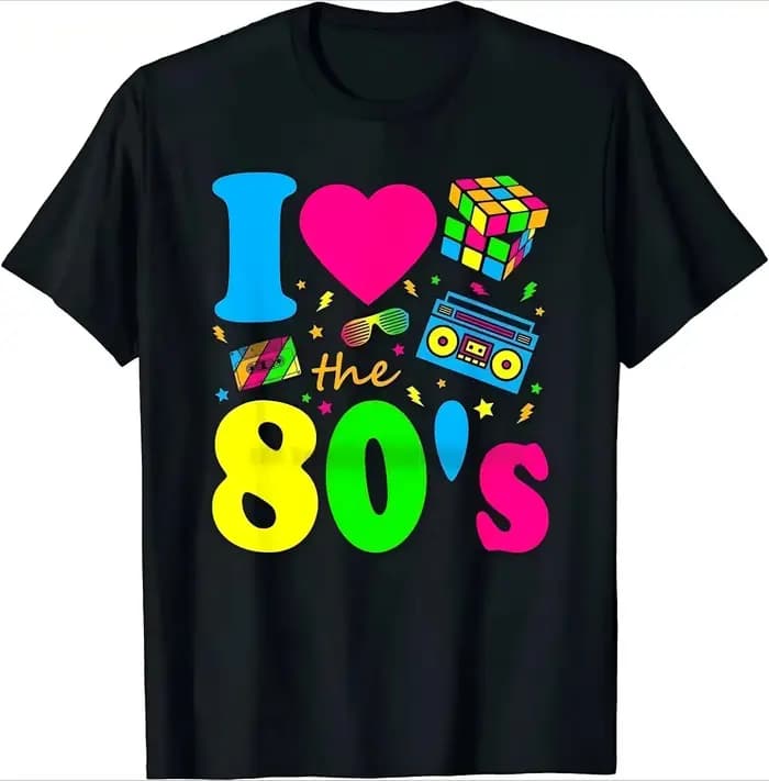 T-shirts pour enfants « J'aime les années 80 et 90 » – Tops