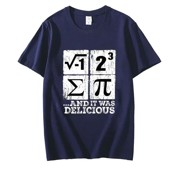 Hommes T-shirts été j'ai mangé certains Pi Design t-shirt drôle j'ai mangé quelque tarte mathématiqu