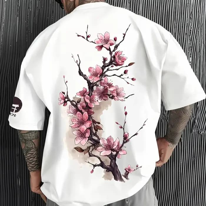 T-shirt à motif de fleurs de cerisier de Tokyo