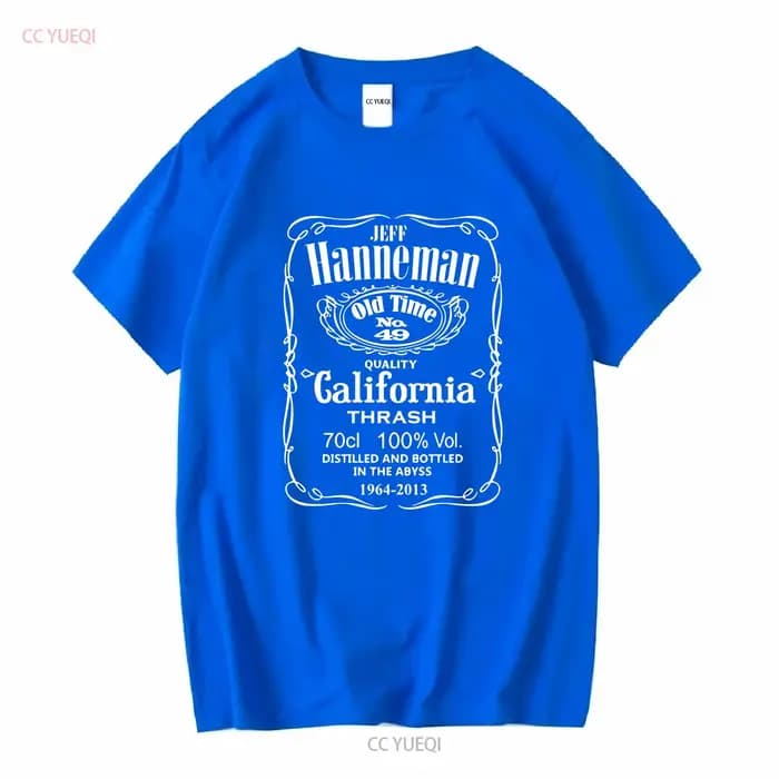 Jeff Hanneman T Shirt manches longues ou courtes vintage Lavé Polyvalent graphique vêtements de créateur Respirant mode Unisexe Doux