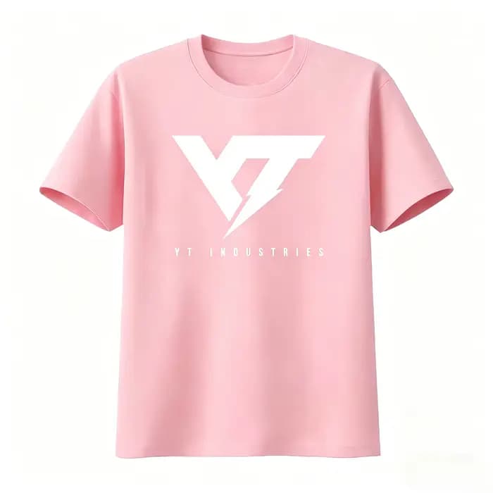 T-shirt imprimé logo Yt Industries pour hommes et femmes – Mode streetwear élégante et respirante – Vêtements