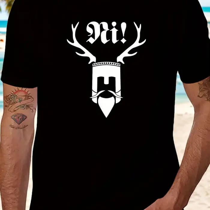 Hommes Monty Python saint Graal graphique T-Shirt blanc décontracté à manches courtes col rond