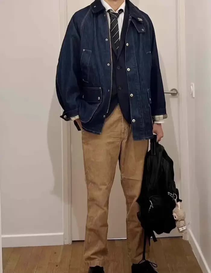 Veste en jean Collaboration, unisexe