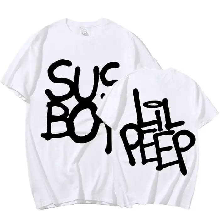 Lil Peep Sus Boy rose graphique T-Shirt hommes Cool Hip Hop rappeur
